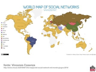 fonte: Vincenzo Cosenzahttp://www.vincos.it/2010/06/13/la-mappa-dei-social-network-nel-mondo-giugno-2010/,[object Object]