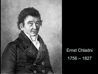 Ernst Chladni
1756 – 1827
 