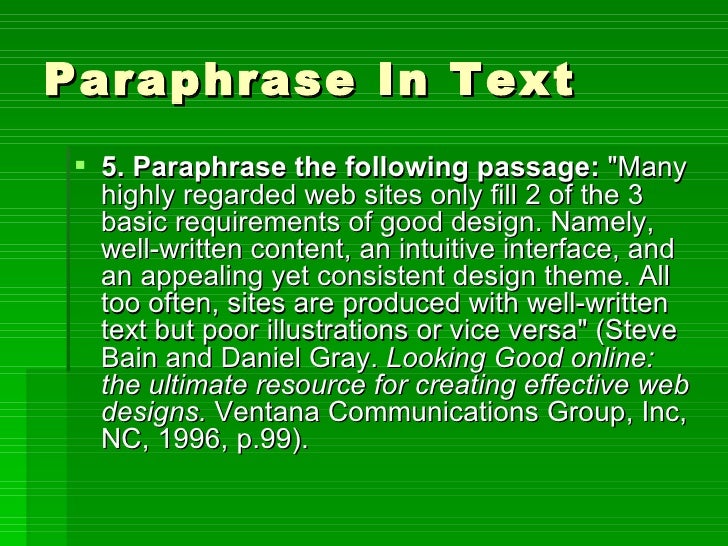 In Text Citation How To