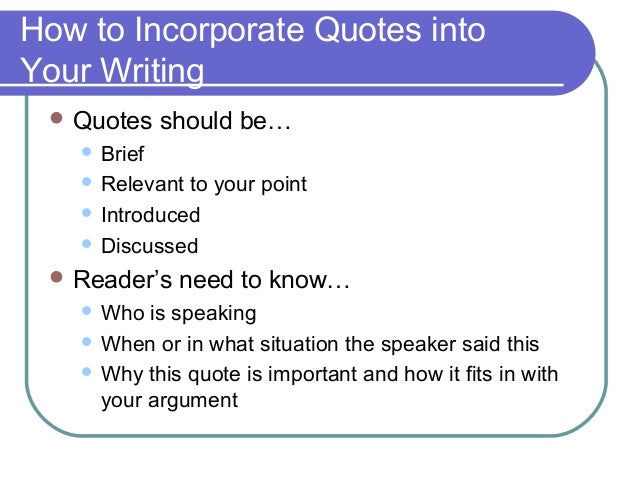 In Text Citations MLA In Text Citations MLA