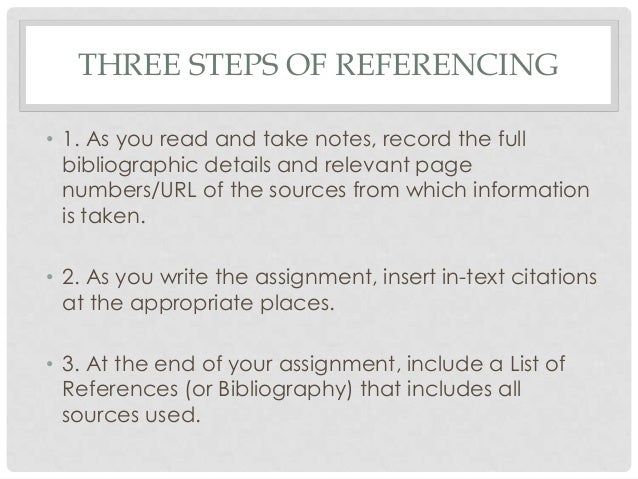 Intext referencing and bibliographies 2014 terrace
