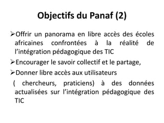 Initier des procédés pour encourager les publications académiques et pratiques par des chercheurs africains participant à la Panaf