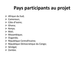 Créer un Observatoire en ligne où les chercheurs partagent des données brutes téléchargeables (documents de politique éducative, des entrevues enregistrées, des questionnaires numérisés), Objectifs du Panaf (2)Offrir un panorama en libre accès des écoles africaines confrontées à la réalité de l’intégration pédagogique des TIC