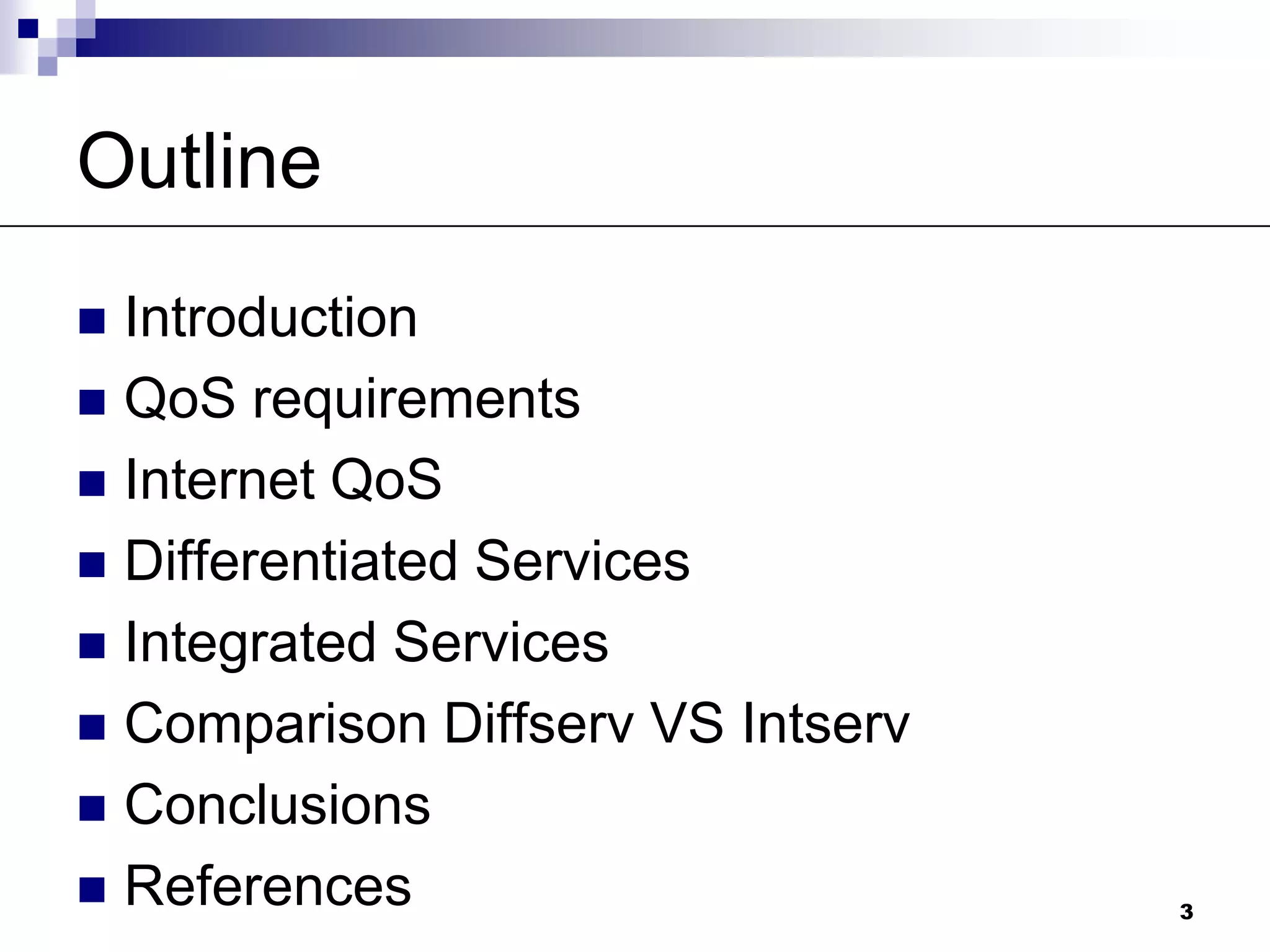 IntServ & DiffServ | PPTX | Internet | Computing