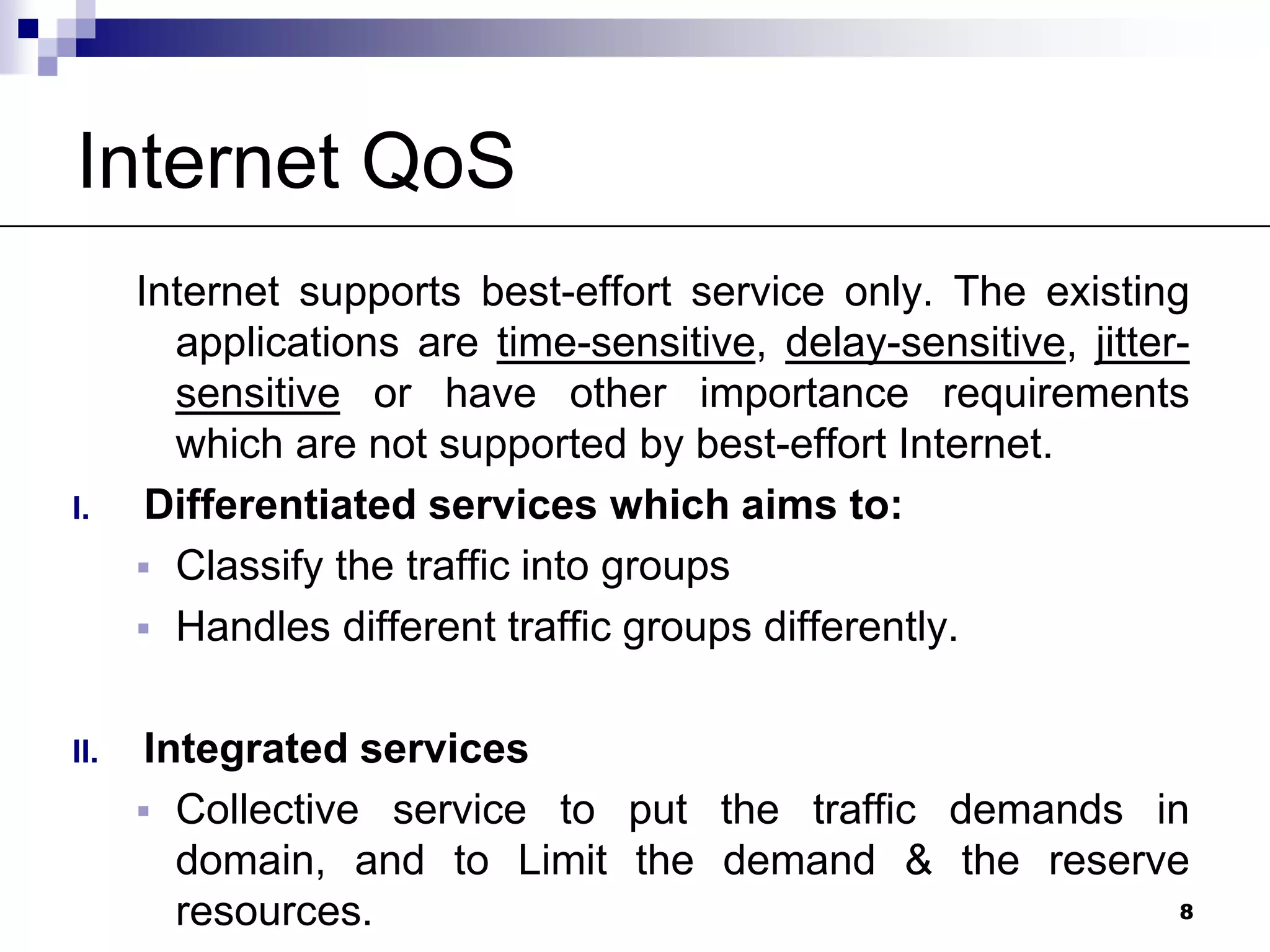 IntServ & DiffServ | PPTX
