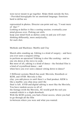 In the Blink of an Eye by Walter Murch A revised.docx