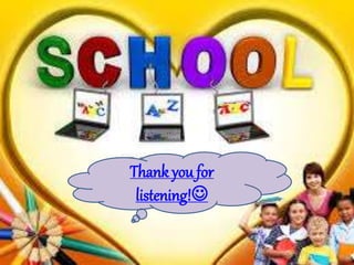 Thank you for
listening!
 