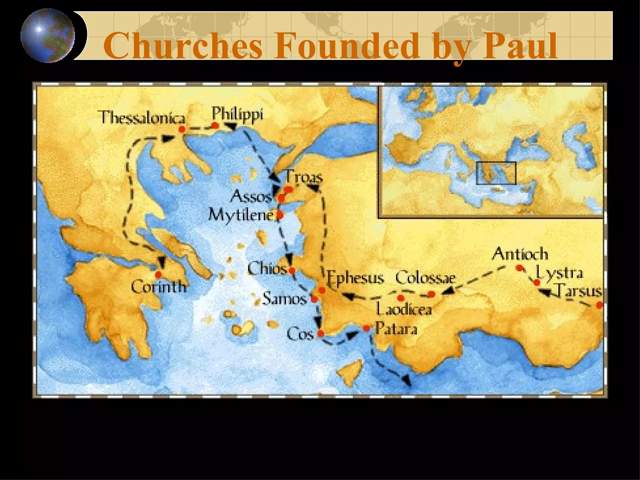 Churches Founded by Paul 