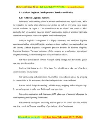 IN THE INTERNATIONAL BUSINESS CONTRACT IN ADDICON LOGISTICS.docx