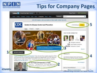 Tips for Company Pages

                             5




                    3
   1
                             4
                2
#SM4PH                      12
 