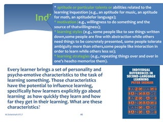 Key Terms in Second Language Acquisition | PPTX