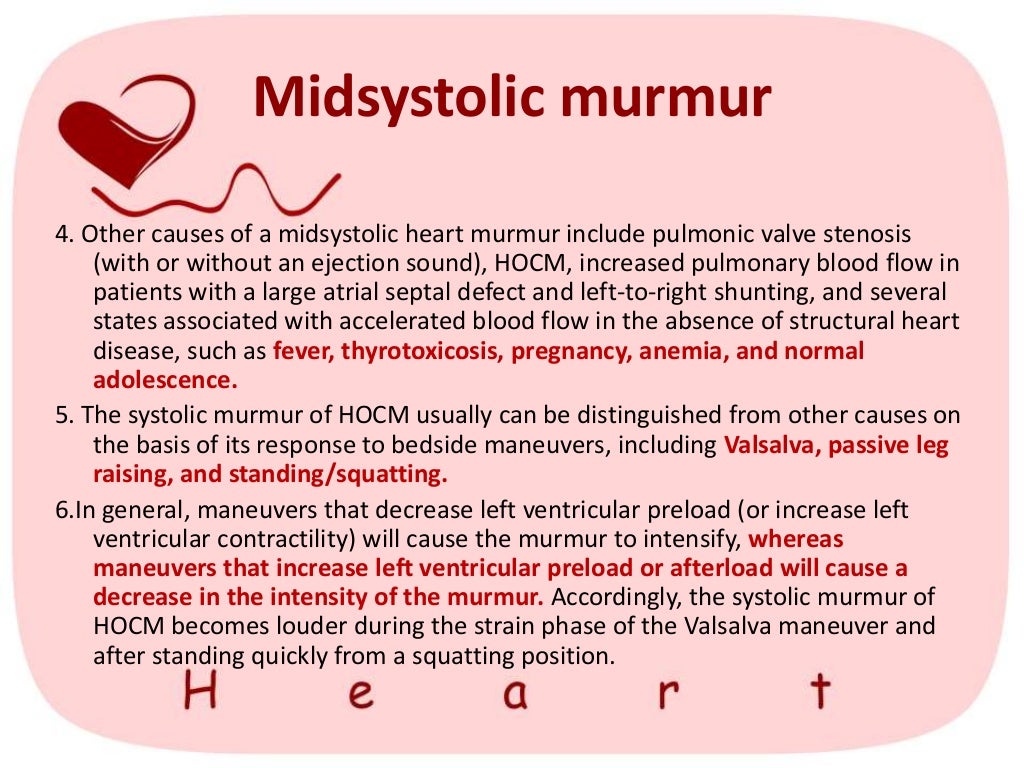 heart murmur (heart extra sounds)