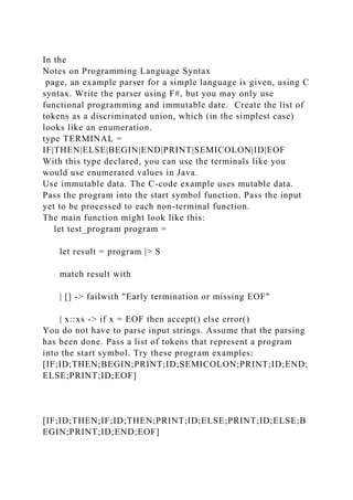 In the Notes on Programming Language Syntax page, an example par.docx