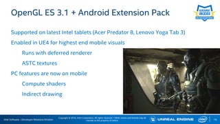 In The Trenches Optimizing UE4 for Intel | PDF
