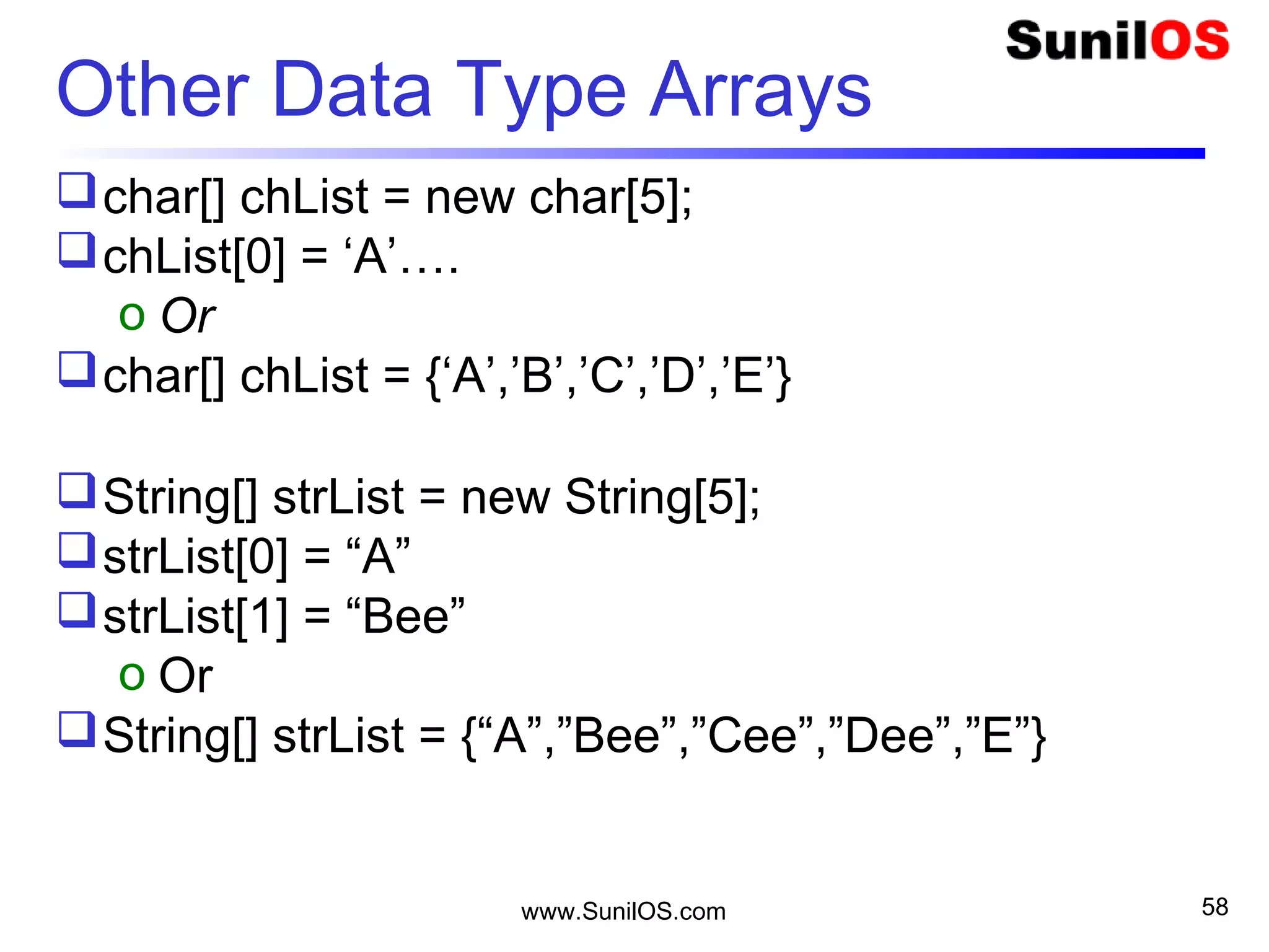 Java Basics