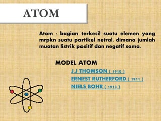 Inti atom ditemukan oleh niels bohr