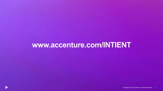 www.accenture.com/INTIENT
Copyright © 2022 Accenture. All rights reserved. 7
 