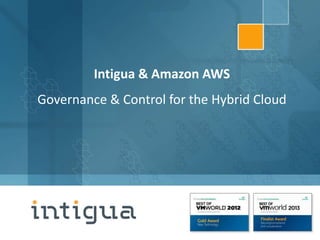 Intigua & Amazon AWS
Governance & Control for the Hybrid Cloud

www.Intigua.com
www.Intigua.com

 