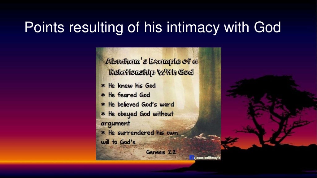 Intimacy with God