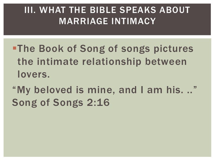 Marriage intimacy without a is what How To