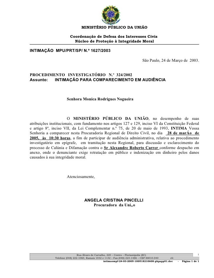 Expedicao De Intimacao O Que Quer Dizer
