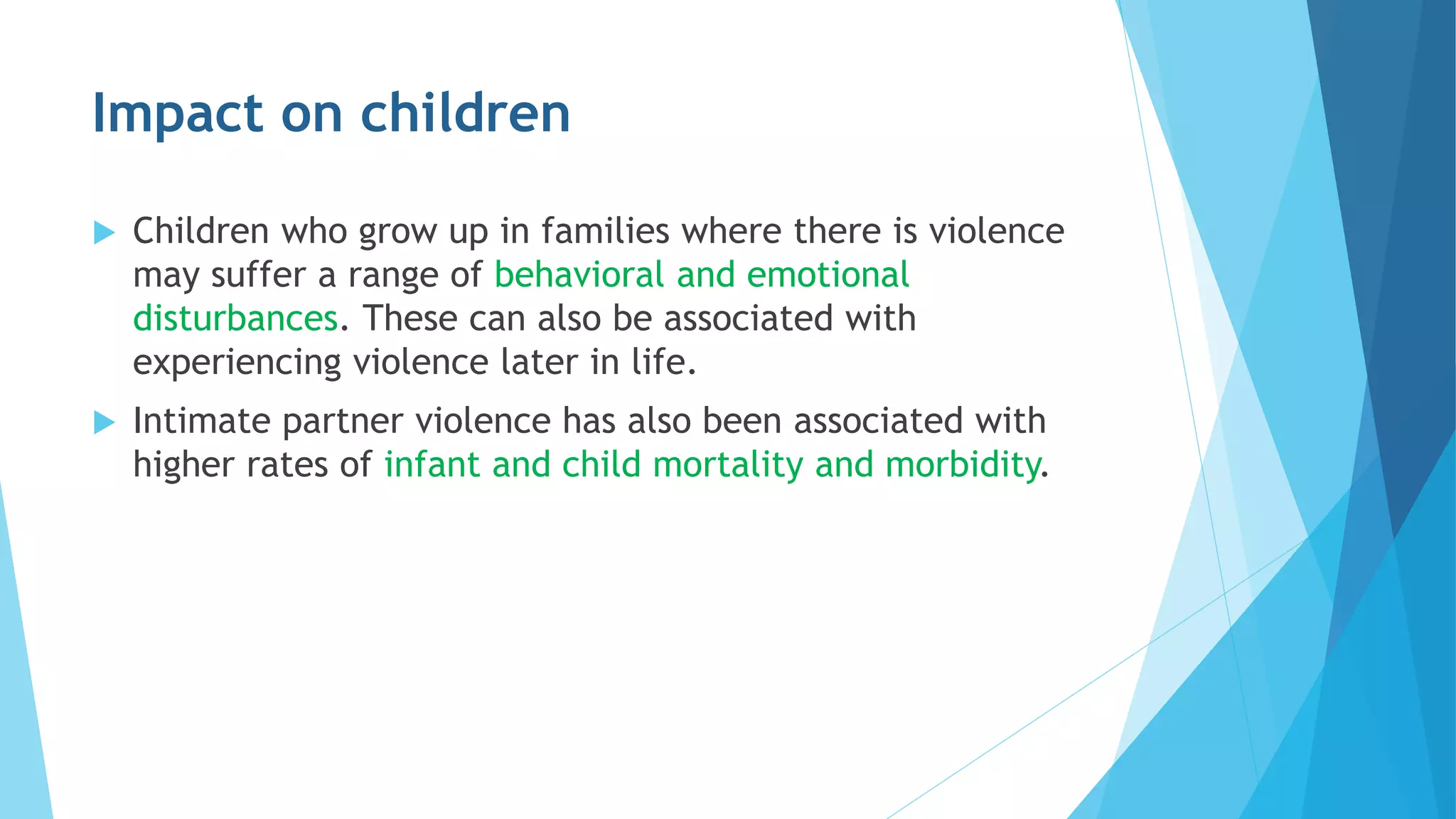 Intimate partner and sexual violence against women | PPTX