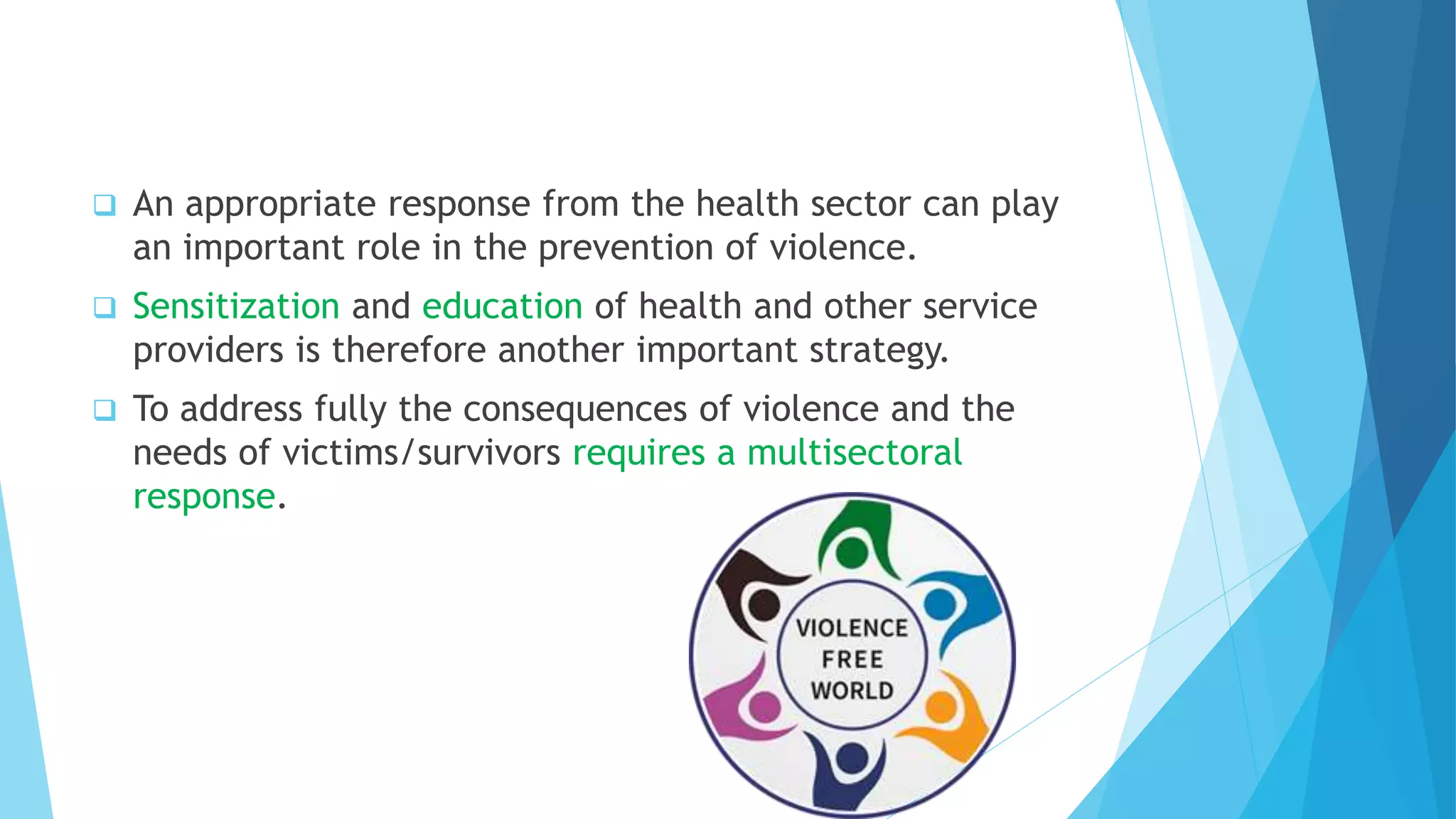 Intimate partner and sexual violence against women | PPTX