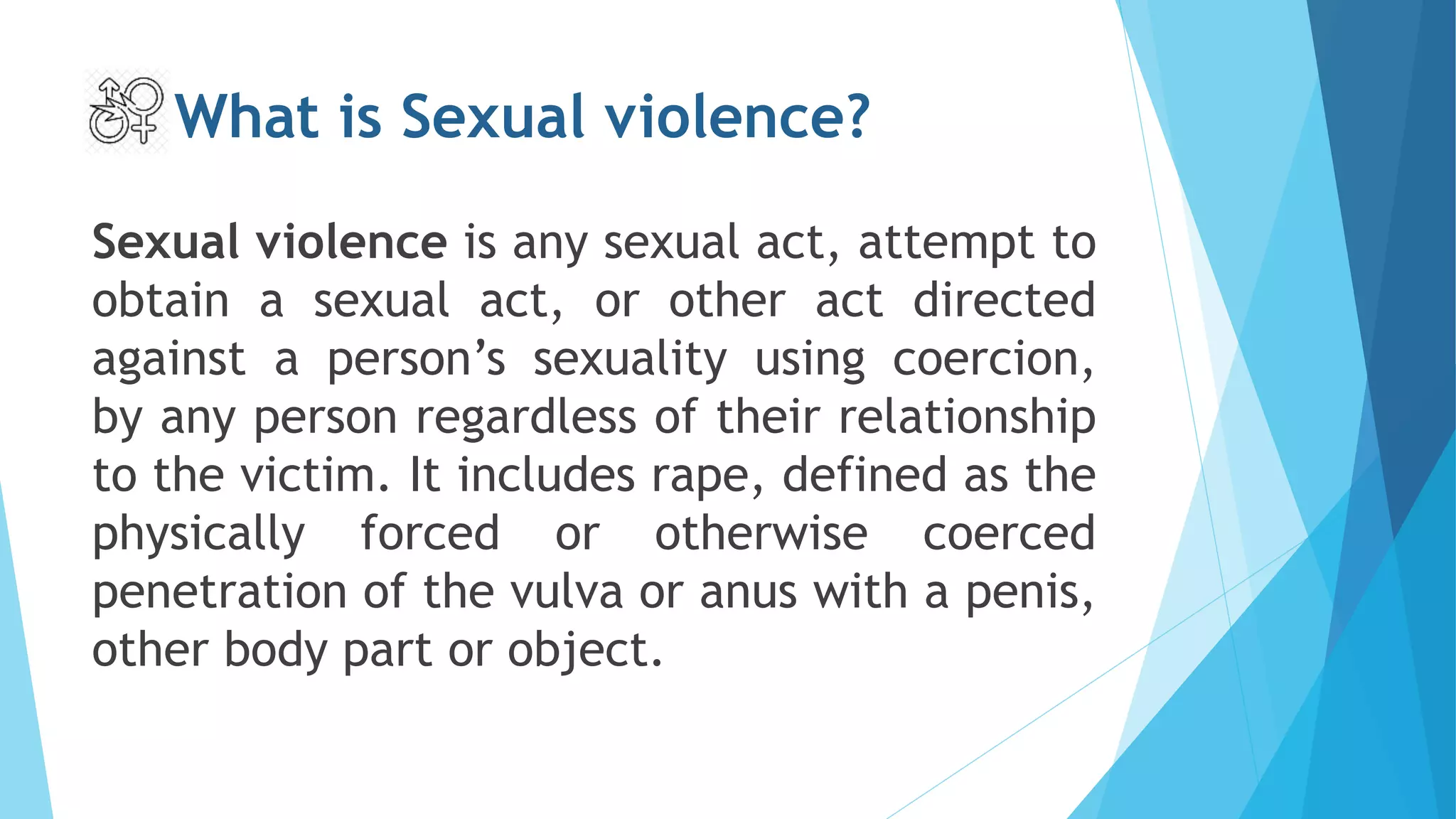 Intimate partner and sexual violence against women | PPTX