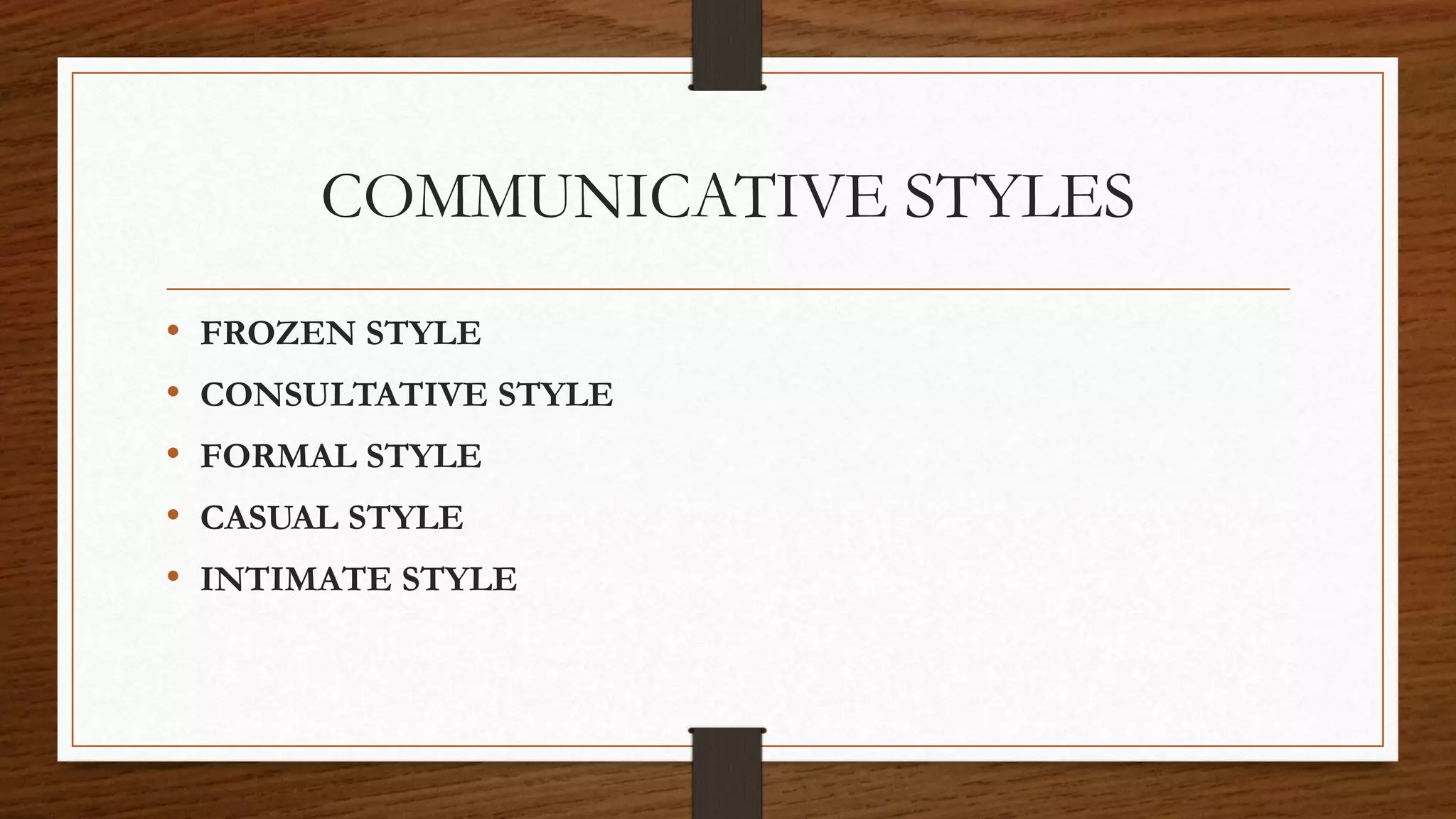 Communicative - Intimate style | PPTX