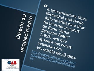 Intimidade na internet