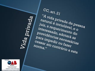 Intimidade na internet