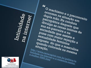 Intimidade na internet