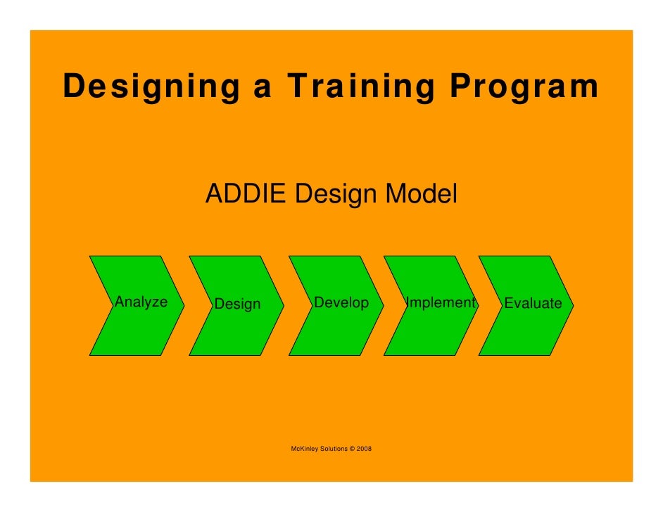 int in house service excel training design a program