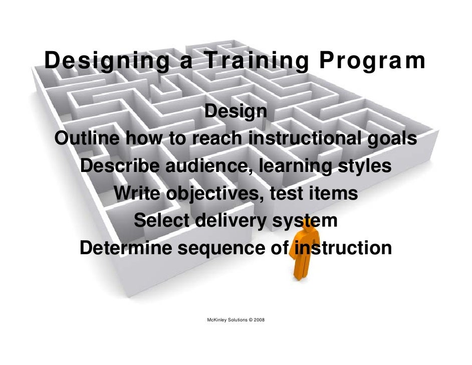 int in house service excel training design a program