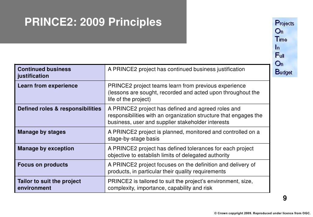 project manager standards