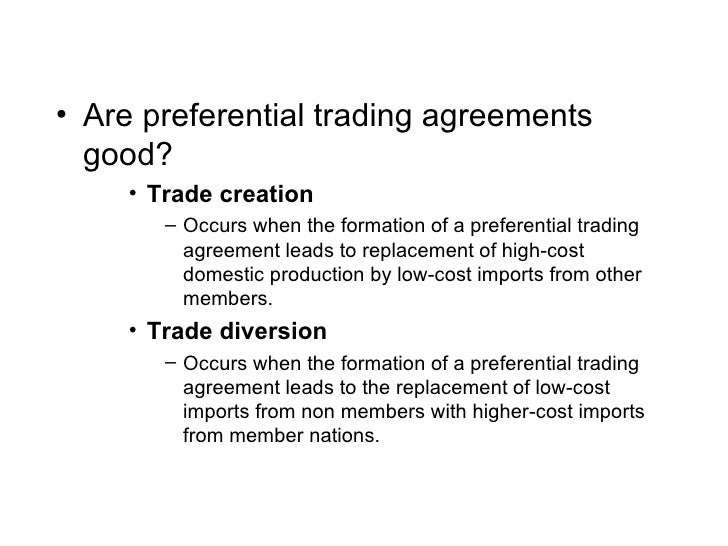 Preferential trade agreement