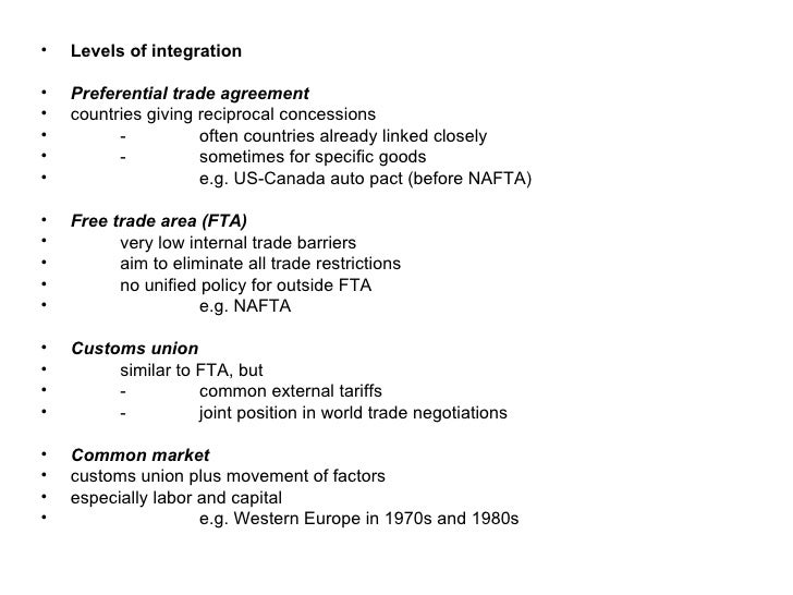 Preferential trade agreement