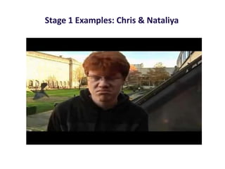 Stage 1 Examples: Chris & Nataliya
 