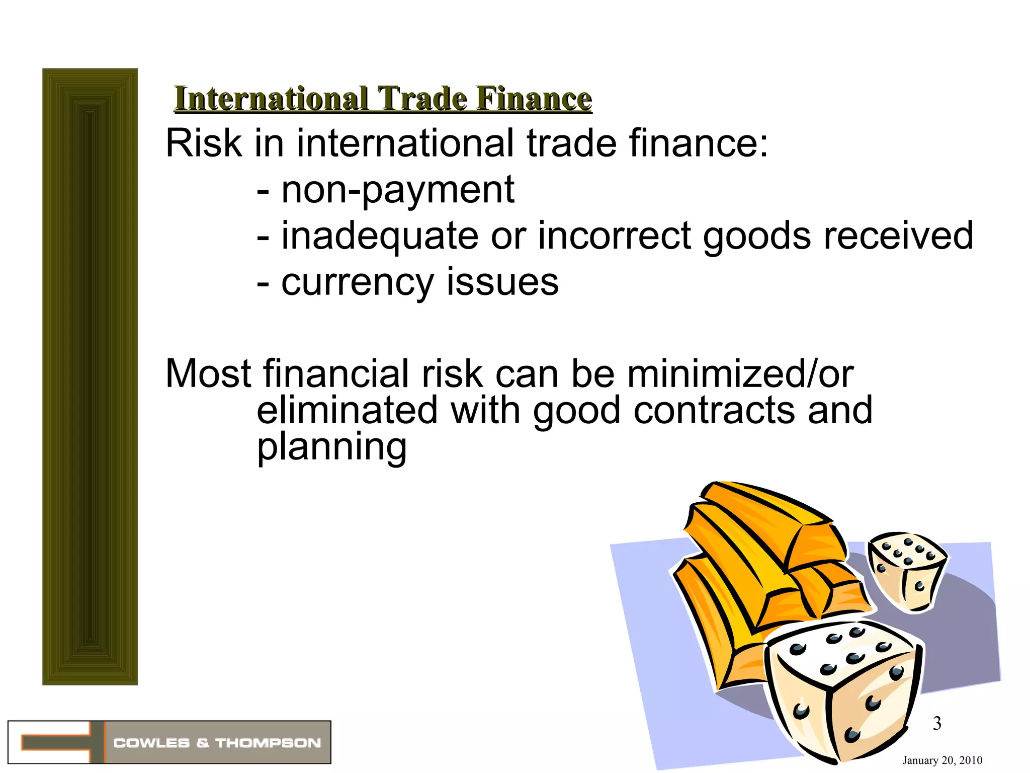 International Trade Finance | PPT