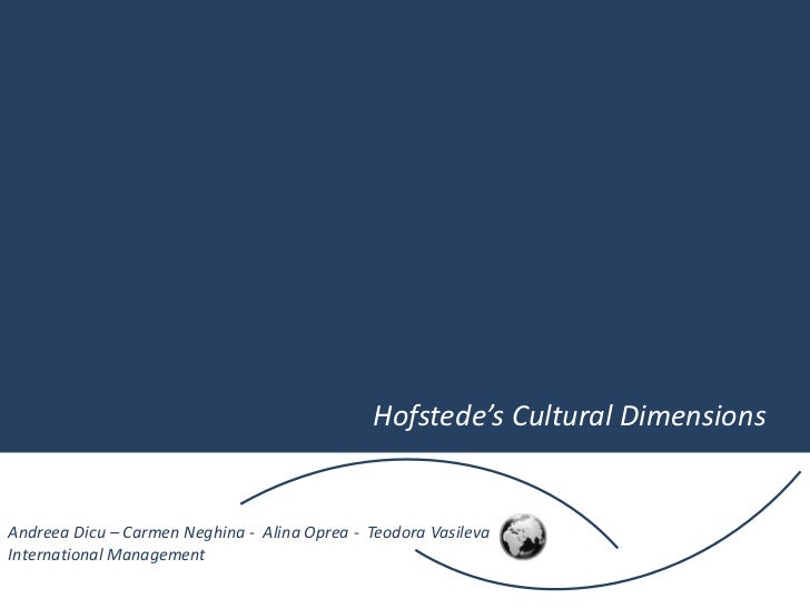 hofstede cultural differences in international