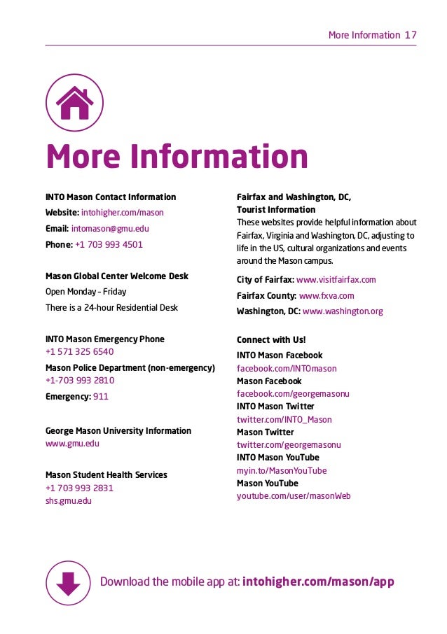 Into George Mason University Brochure By Study Metro