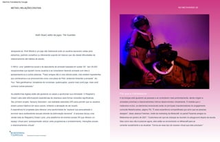 METAIS | RELAÇÕES DIGITAIS NO METAVERSO 35
Laboratórios dos sonhos de framboesa
A tecnologia está ajudando as pessoas a se conectarem mais profundamente, dando origem a
amizades próximas e relacionamentos íntimos desenvolvidos virtualmente. À medida que o
metaverso evolui, os elementos emocionais serão os principais impulsionadores do engajamento
(consulte MetaSocieties, página 79). “É essa experiência compartilhada que acho que as pessoas
desejam”, disse Jessica Freeman, chefe de marketing da Minecraft, no painel Fazendo amigos no
Metaverse em janeiro de 2021. “Costumava ser que as crianças se reuniam no playground depois da escola.
O IMVU, uma “plataforma social e de descoberta de amizade baseada em avatar 3D”, tem 25.000
recepcionistas que ajudam novos usuários a se conectarem fazendo amizade com eles e
apresentando-os a outras pessoas. “Fazer amigos não é uma ciência exata, mas existem ingredientes
que conhecemos e se promovermos como uma placa de Petri, podemos fomentar a amizade”, diz
Tsui. “Nós gamificamos: iniciadores de conversas, quebra-gelos, quanto mais você joga, mais você
conhece outras pessoas.”
As plataformas digitais estão até ajudando os casais a aprofundar sua intimidade. O Raspberry
Dream Labs está reformulando experiências de cibersexo para formar conexões significativas.
Seu primeiro projeto, Sensory Seduction, usa realidade estendida (XR) para permitir que os usuários
sintam pulsos hápticos em seus corpos, imitando a sensação de ser tocado.
Mas como isso não é possível agora, eles estão se encontrando no Minecraft para se
conectar socialmente e se atualizar. Tornou-se esse tipo de recesso virtual que eles precisam.”
abraçando-os. Kind Words é um jogo não tradicional onde os usuários escrevem cartas para
estranhos, pedindo conselhos ou oferecendo suporte em tópicos que vão desde dificuldades de
relacionamento até hábitos de estudo.
A experiência foi projetada para oferecer uma oportunidade de “explorar sua sensualidade e
envolver seus aceleradores sexuais através da estimulação sensorial”. A empresa lançou uma
versão beta do Raspberry Dream Land, uma plataforma de eventos sociais XR que oferece um
espaço virtual para “autoexpressão radical, artes progressivas e entretenimento, interações sociais
e relacionamentos virtuais”.
“As redes sociais nos prepararam
para esse momento de encontro
de amigos através da tecnologia”
Por que é interessante:
Keith Stuart, editor de jogos, The Guardian
Machine Translated by Google
 