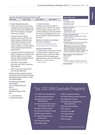 University of Alabama at Birmingham by Study Metro | PDF