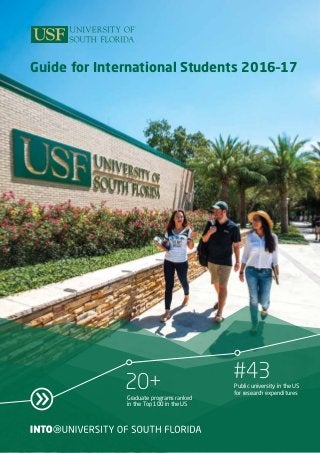 MARSHALL UNIVERSITYMARSHALL UNIVERSITY
#43Public university in the US
for research expenditures
20+Graduate programs ranked
in the Top 100 in the US
Guide for International Students 2016–17
 