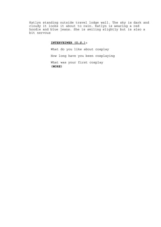 Into cosplay script | PDF
