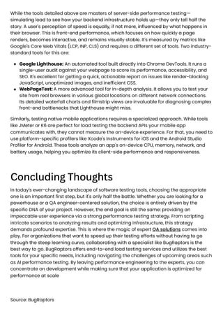 Comprehensive Guide to Performance Testing Tools and Services | PDF