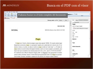 Busca en el PDF con el visor
Podemos buscar en el texto completo del documento
 