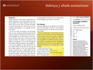 Subraya y añade anotaciones
 