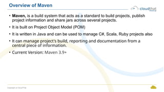 Intoduction_to_Maven best java tool for project management | PPTX