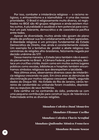 PDF) POLÍTICA E RELIGIOSIDADE NO BRASIL CONTEMPORÂNEO: como as  candomblecistas se tornaram as principais vítimas da intolerância  religiosa?